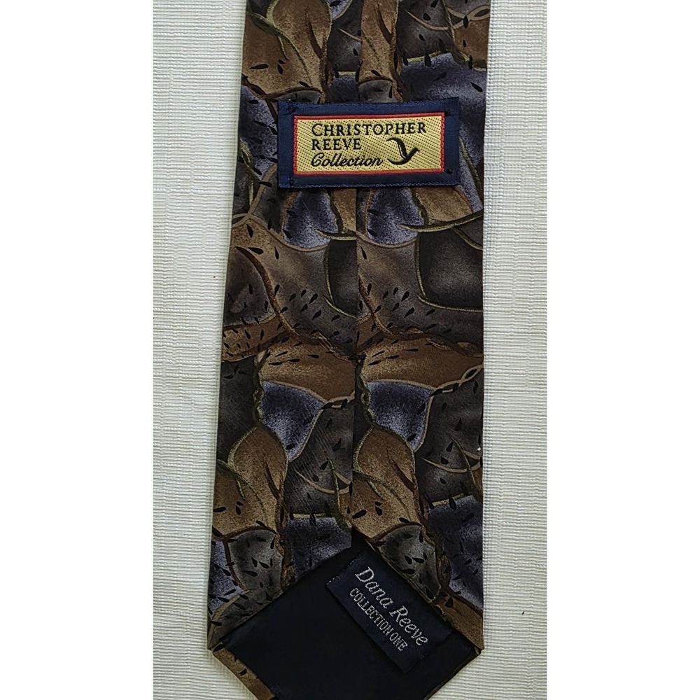 Christopher Reeve Collection Neck Tie 100% Silk Stonehenge Dana Reeve‎ USA - Picture 3 of 7